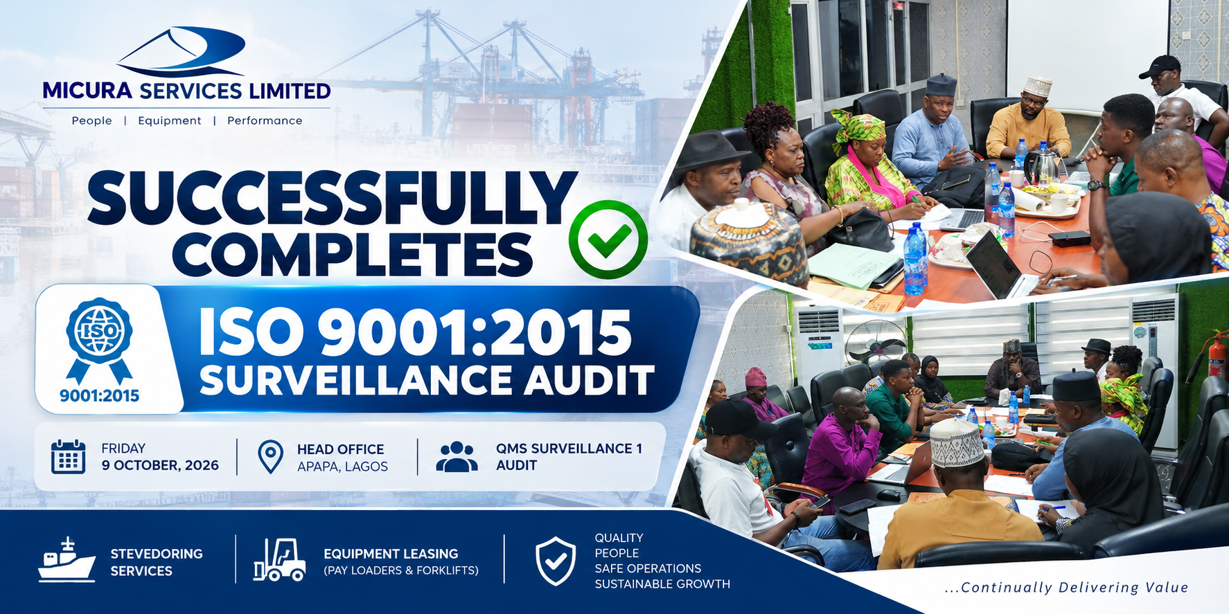 Micura Services Limited ISO 9001:2015 Surveillance Audit